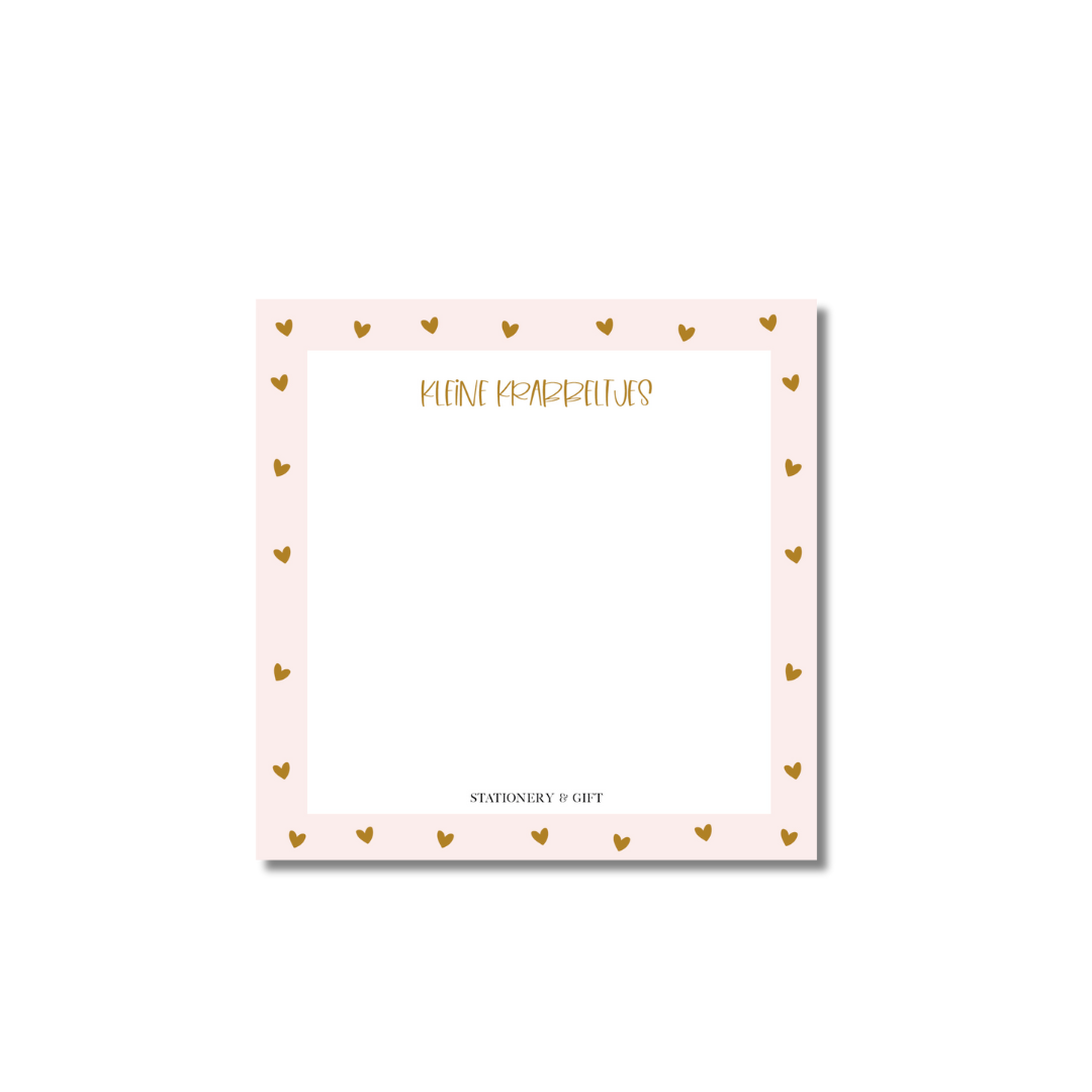 Notepad square | the sweetest Doodles per 6 pieces