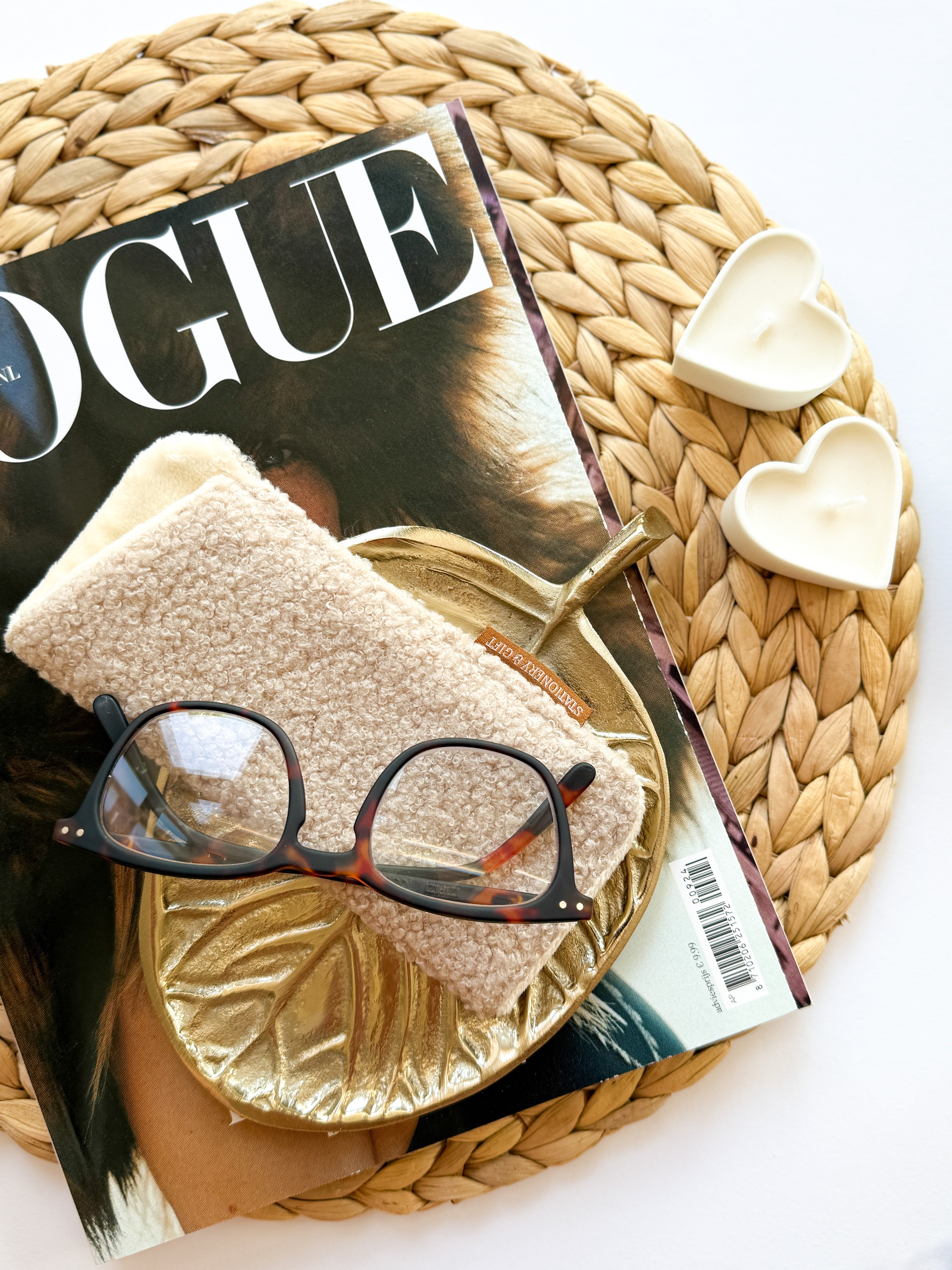 Brillenhoesje | Teddy Beige | per 6 stuks
