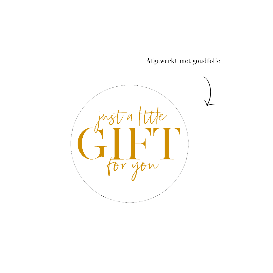 D O O S || Stickers | 500 stuks | Just a little gift for you | Wit