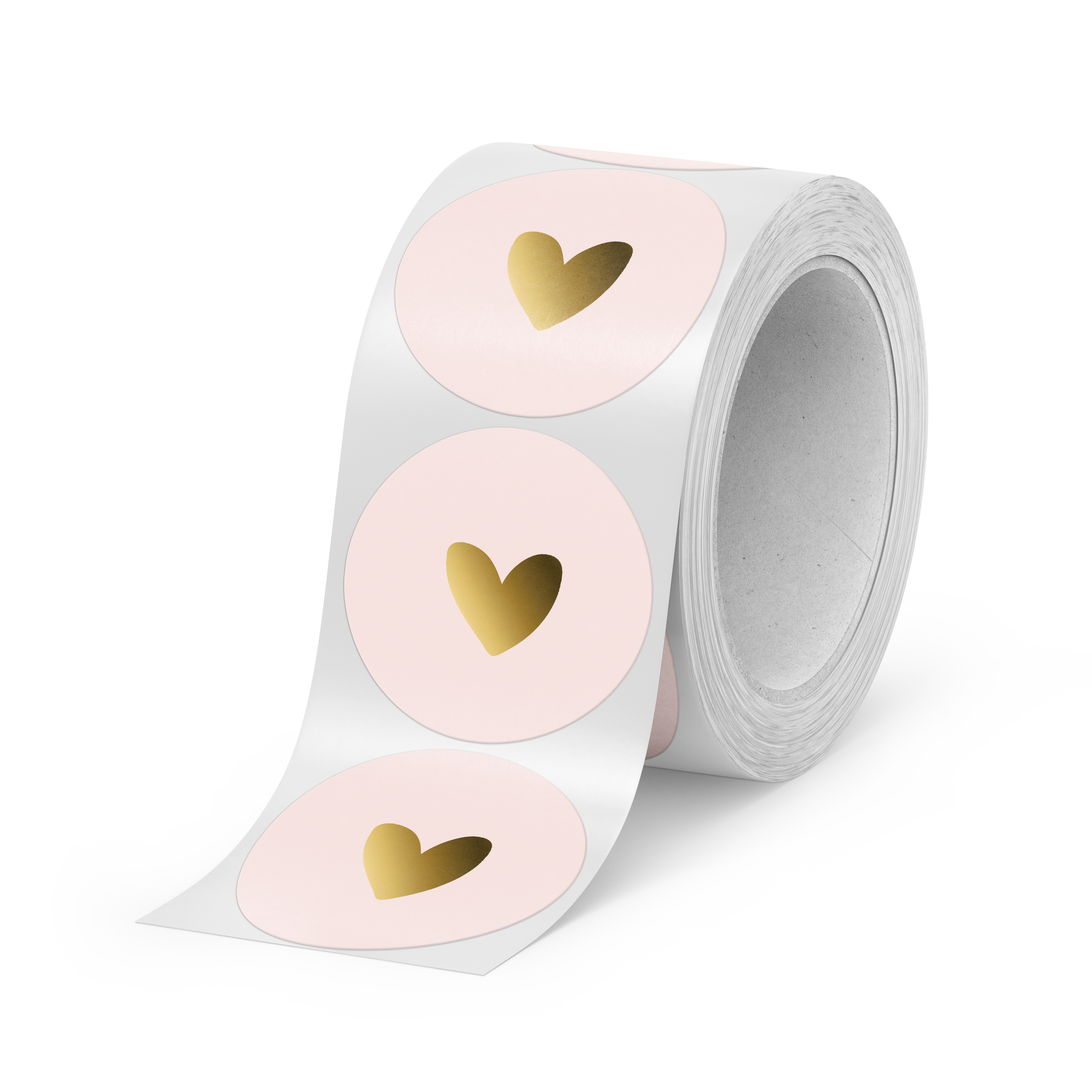 BOX || Stickers | 500 pieces | Heart Pink & Gold