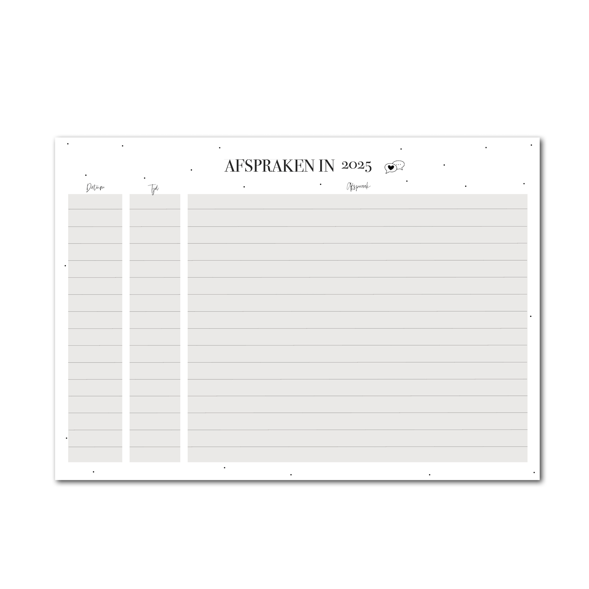 Familieplanner 2024 | Per 3 stuks