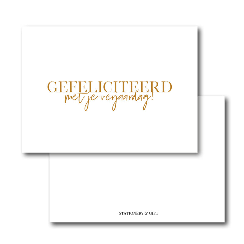 Mini Kaart | Gefeliciteerd met je Verjaardag per 6 stuks