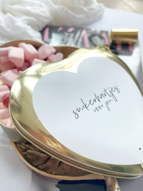 Gouden Hart | Suikerhartjes voor jou! | Wit per 6 stuks