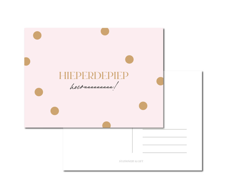Kaart | Hieperdepiep! per 6 stuks