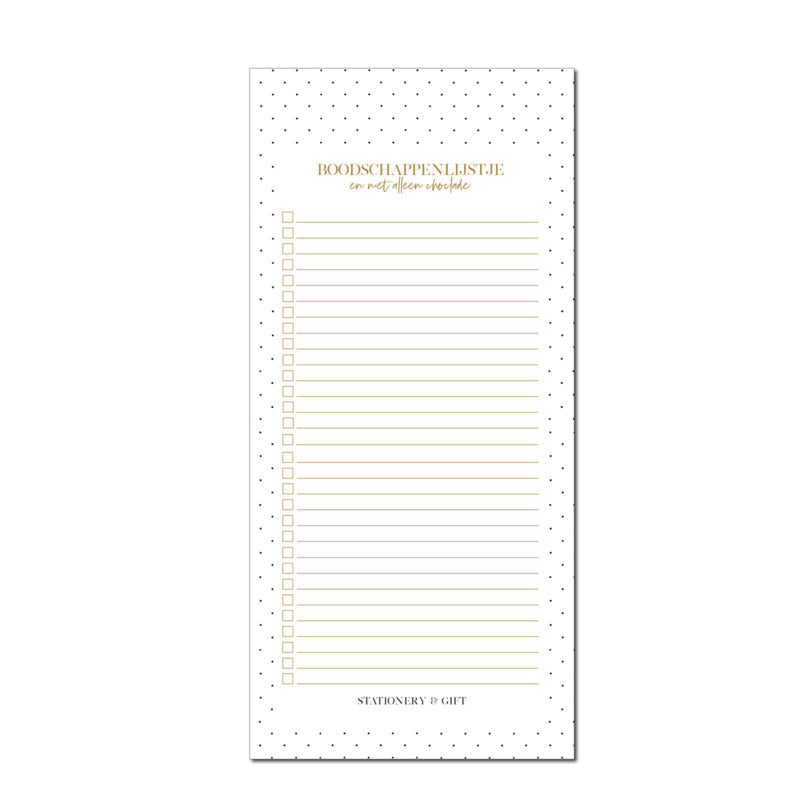 Notitieblok | Boodschappenlijstje DOTS per 6 stuks