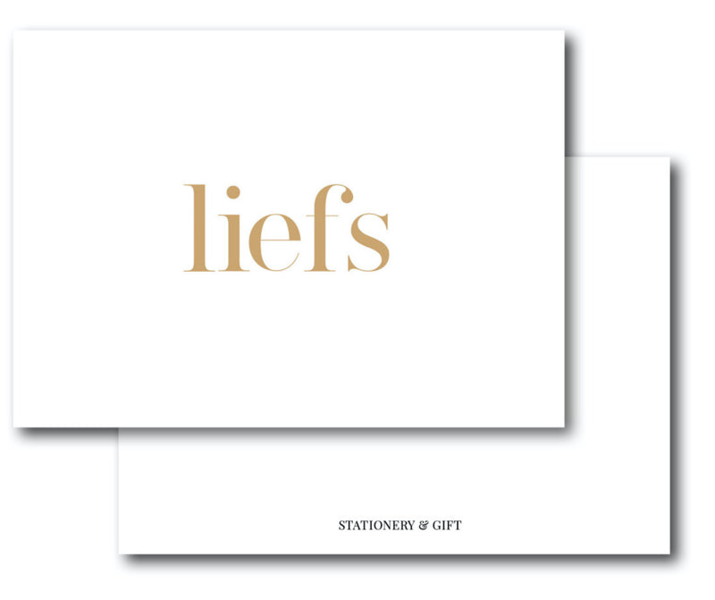 Mini Kaart | Liefs per 6 stuks