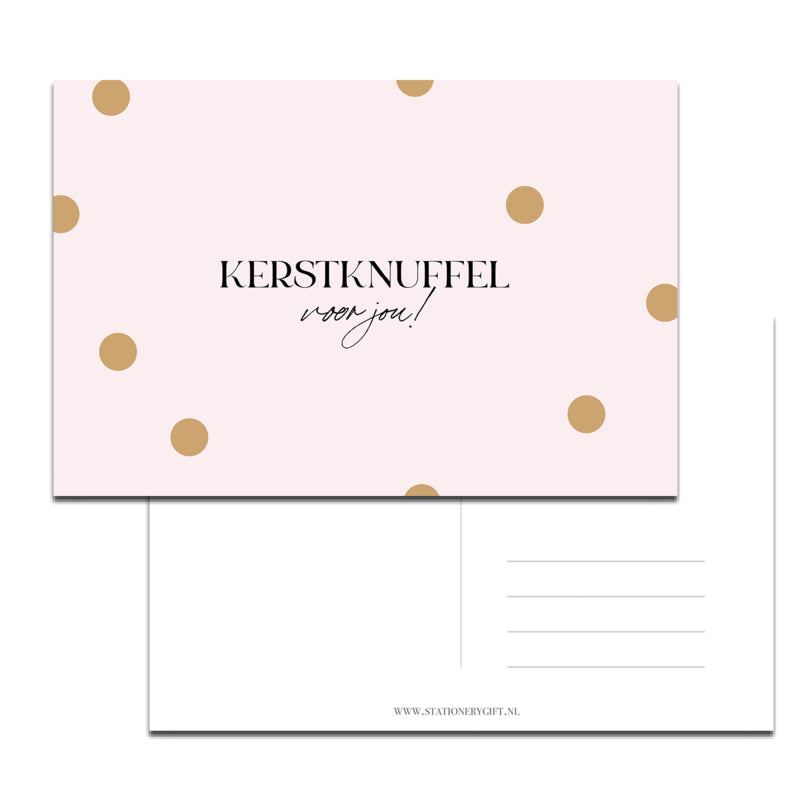 Kaart | Kerstknuffel voor jou per 6 stuks