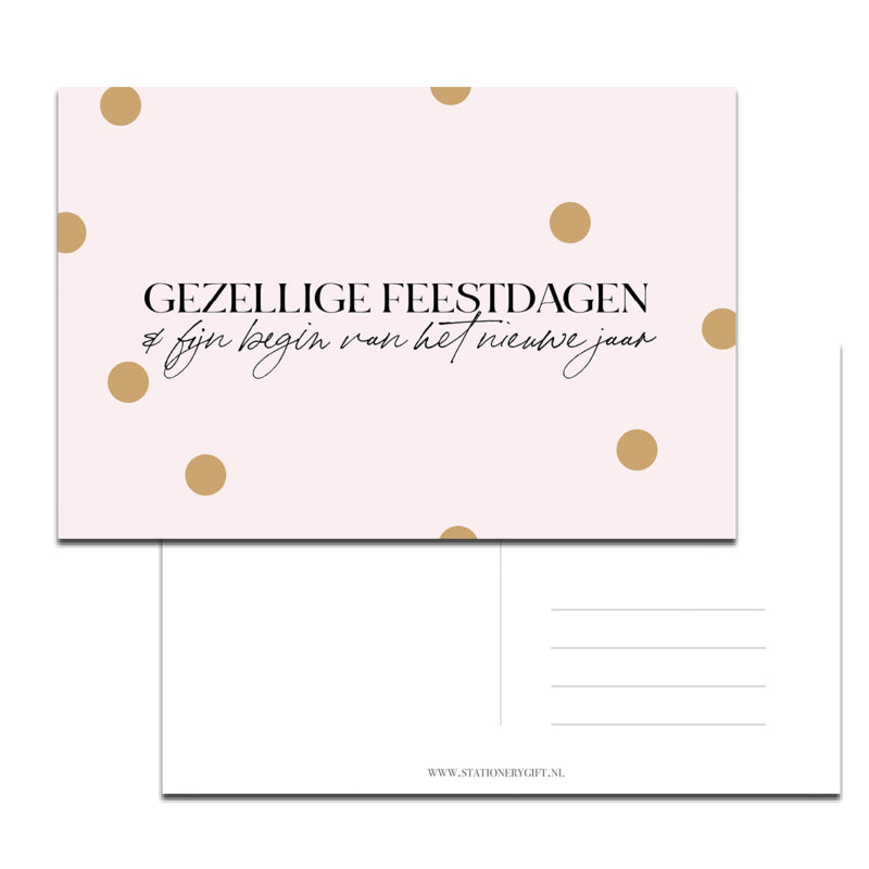 Kaart | Gezellige Feestdagen per 6 stuks