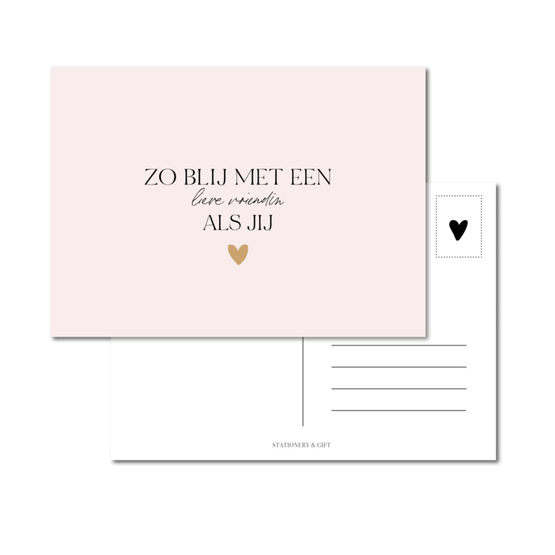 Vak 19 | Kaart | Lieve vriendin als JIJ! per 6 stuks