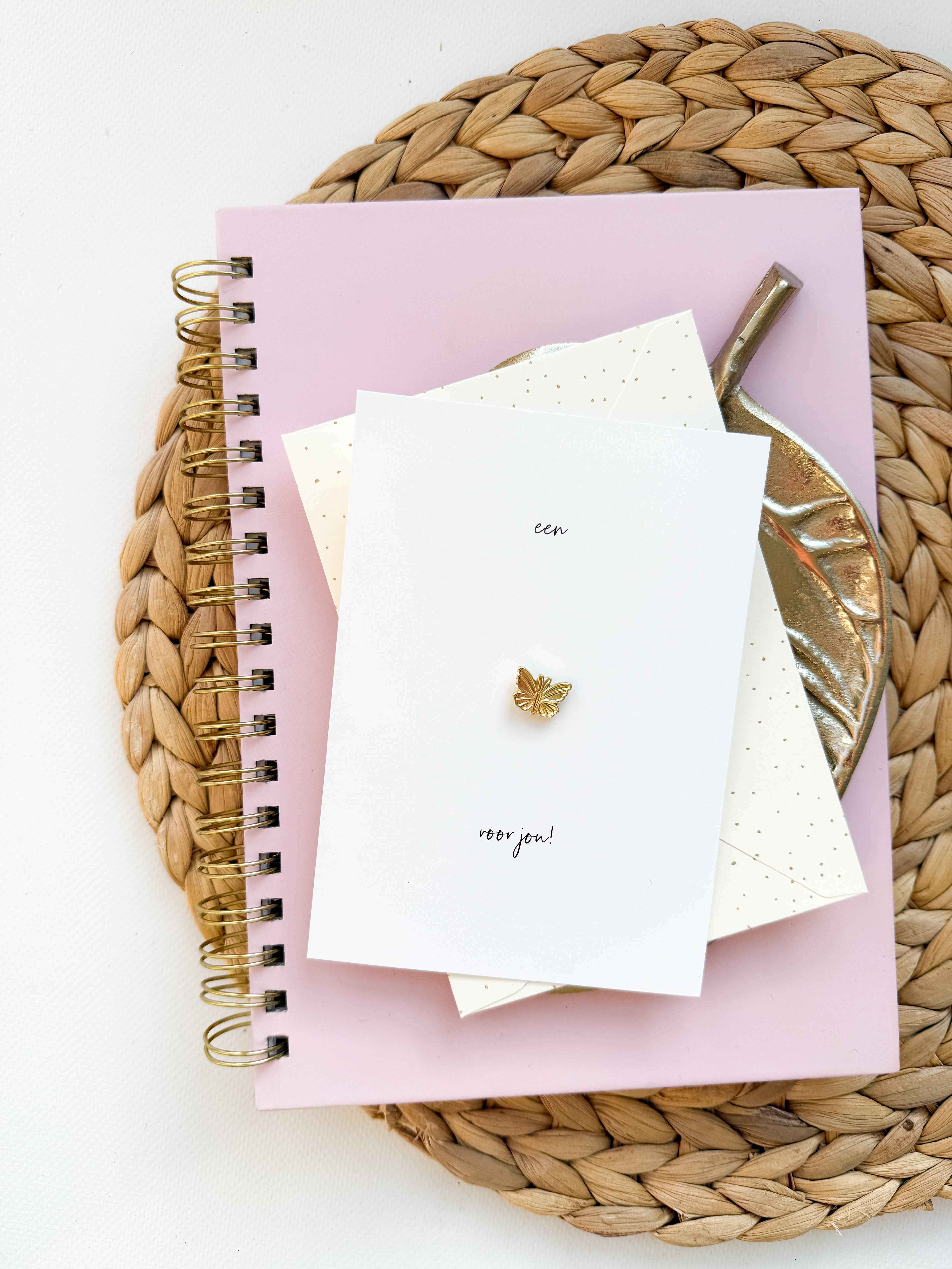 Pin | A SMILE for your birthday! | Gold (with envelope!) per 6 pieces