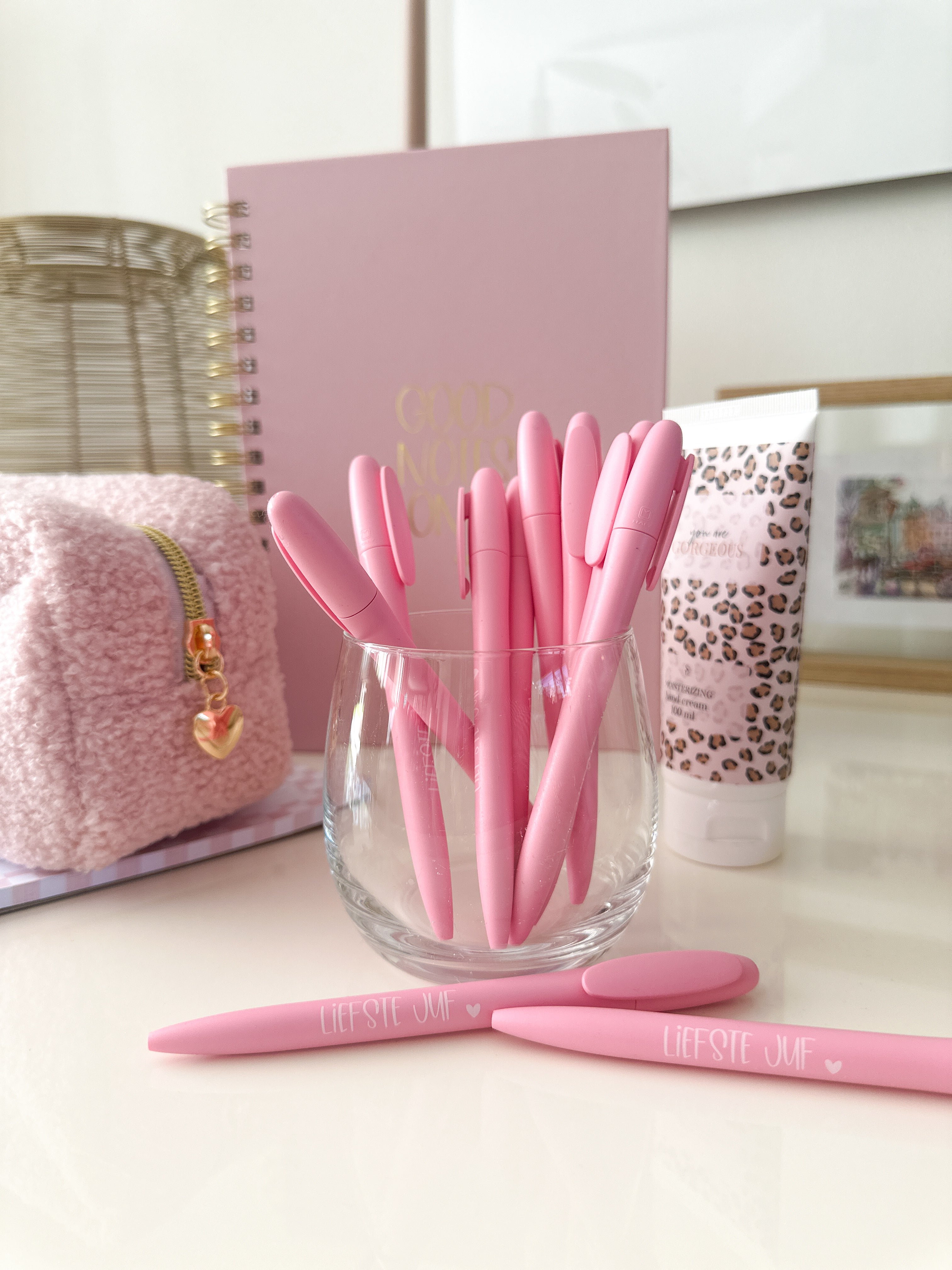 Pen Roze | Liefste Juf! | 6 stuks