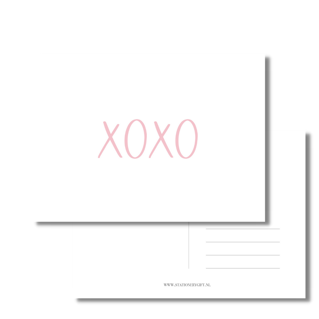 Kaart | XOXO | Per 6 stuks