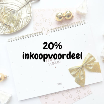 Plannerpakket 20% inkoopvoordeel