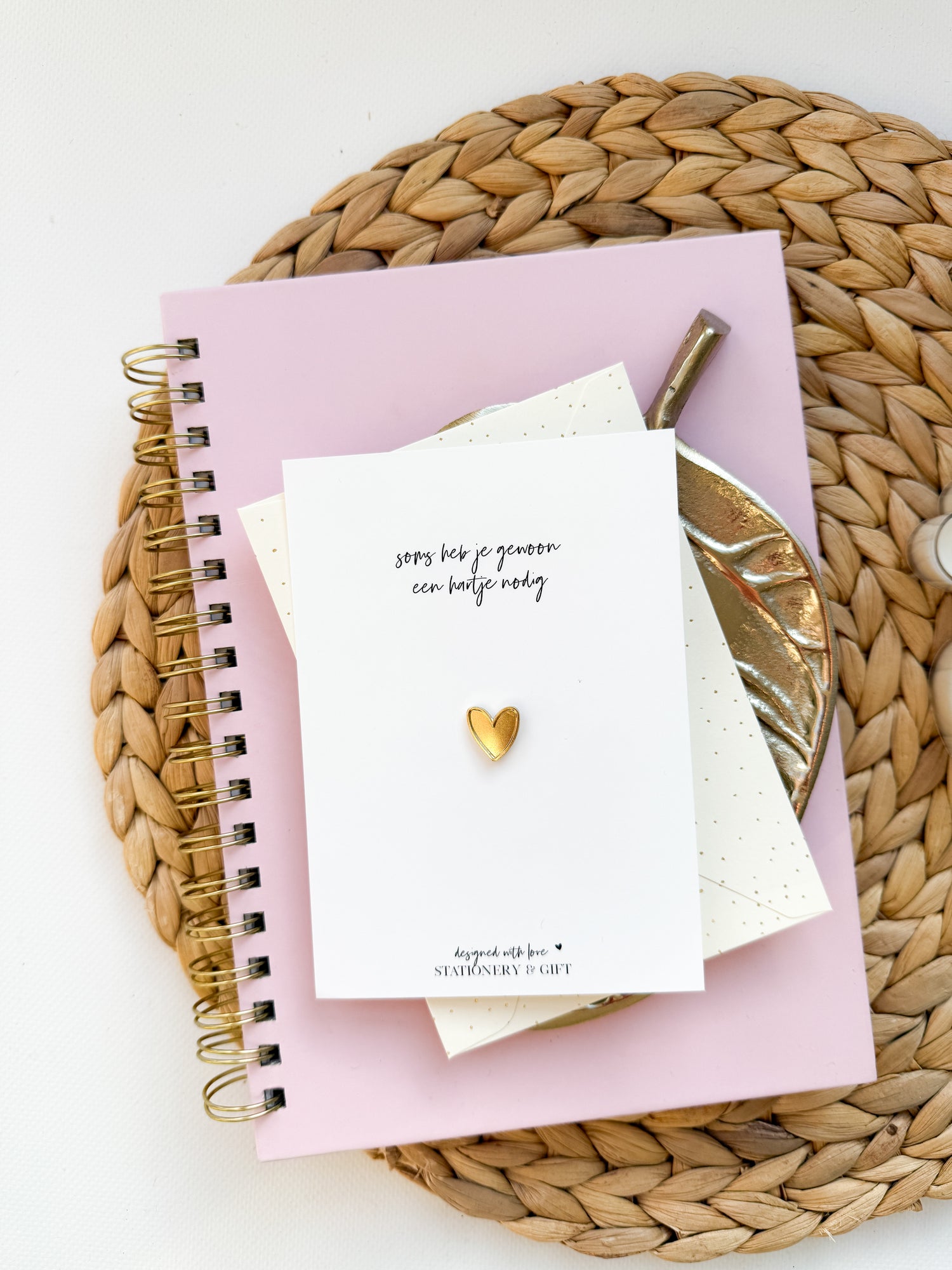 Pin | A SMILE for your birthday! | Gold (with envelope!) per 6 pieces