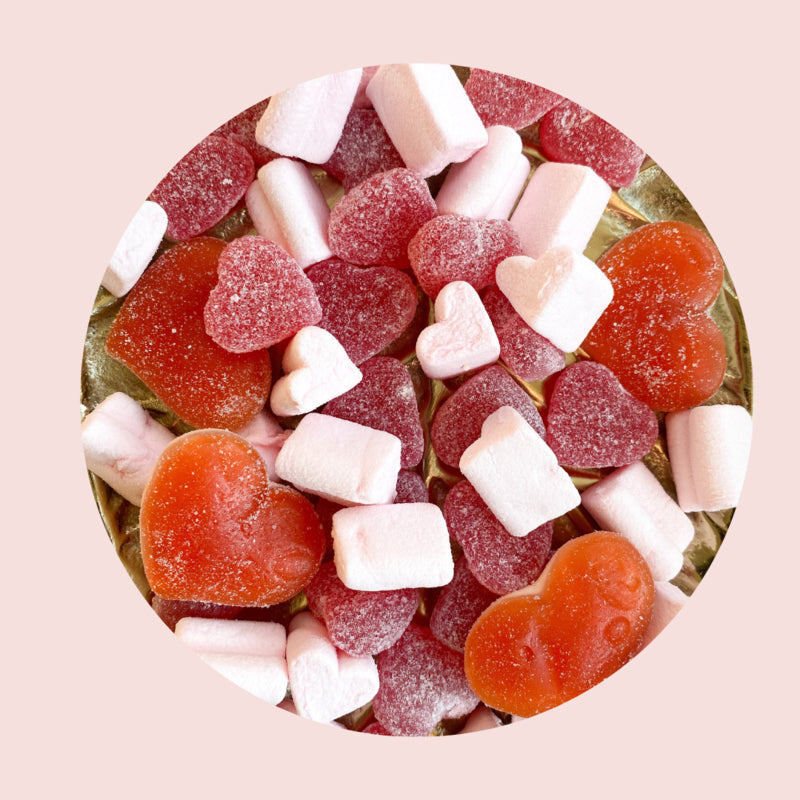 Süßigkeitentasche | Umarmungen und Küsse | Rosa Leopard pro 3 Stück