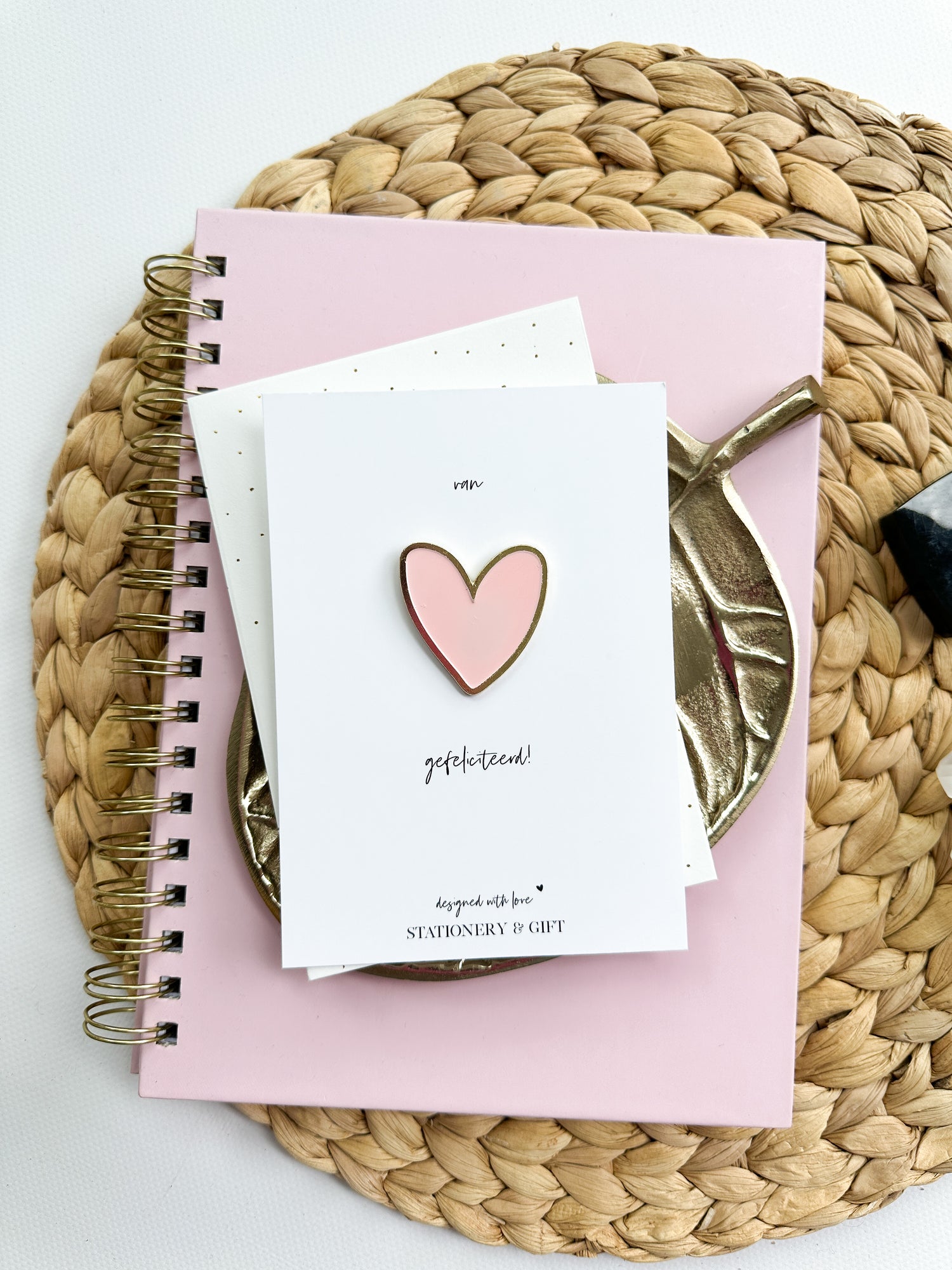 Pin | A SMILE for your birthday! | Gold (with envelope!) per 6 pieces