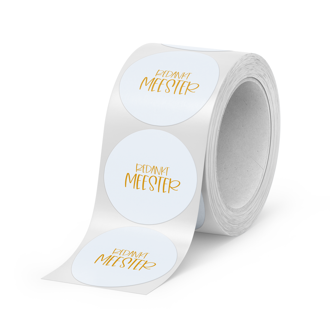 D O O S || Stickers | 500 stuks | Bedankt meester Ijsblauw