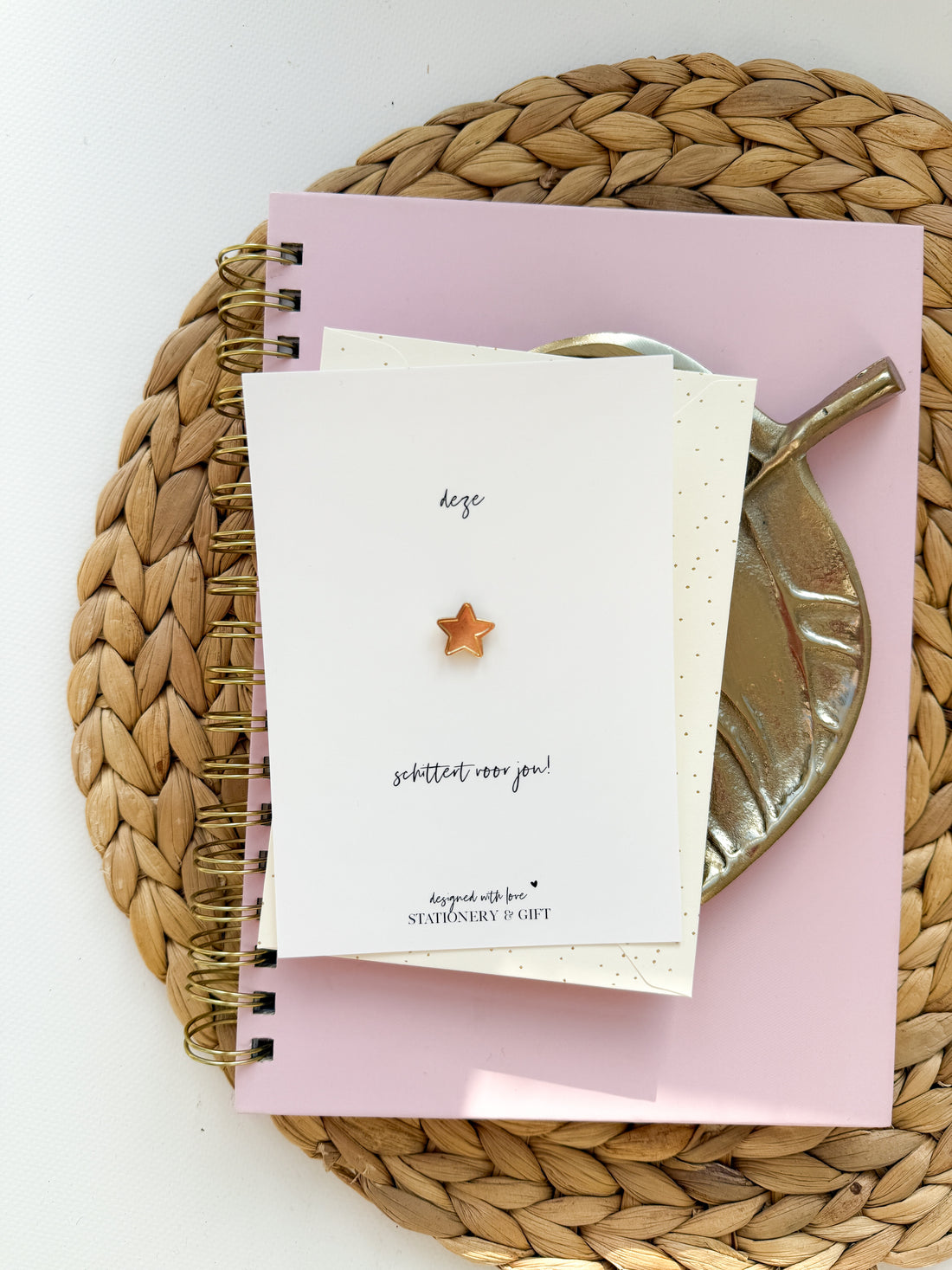 Pin | A SMILE for your birthday! | Gold (with envelope!) per 6 pieces