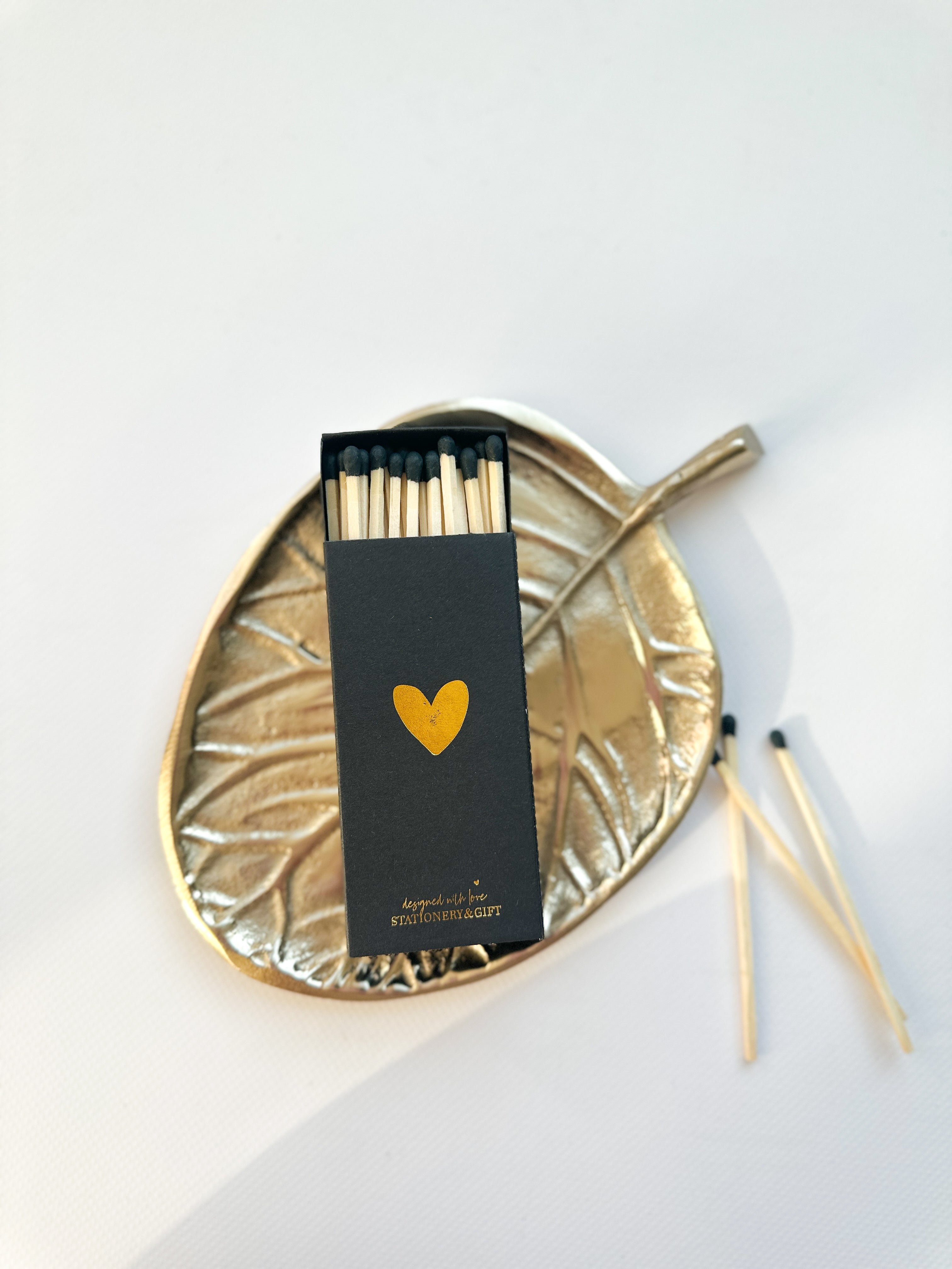 Matchsticks | And heart of GOLD | 6x11.5x2cm| per 6 pieces