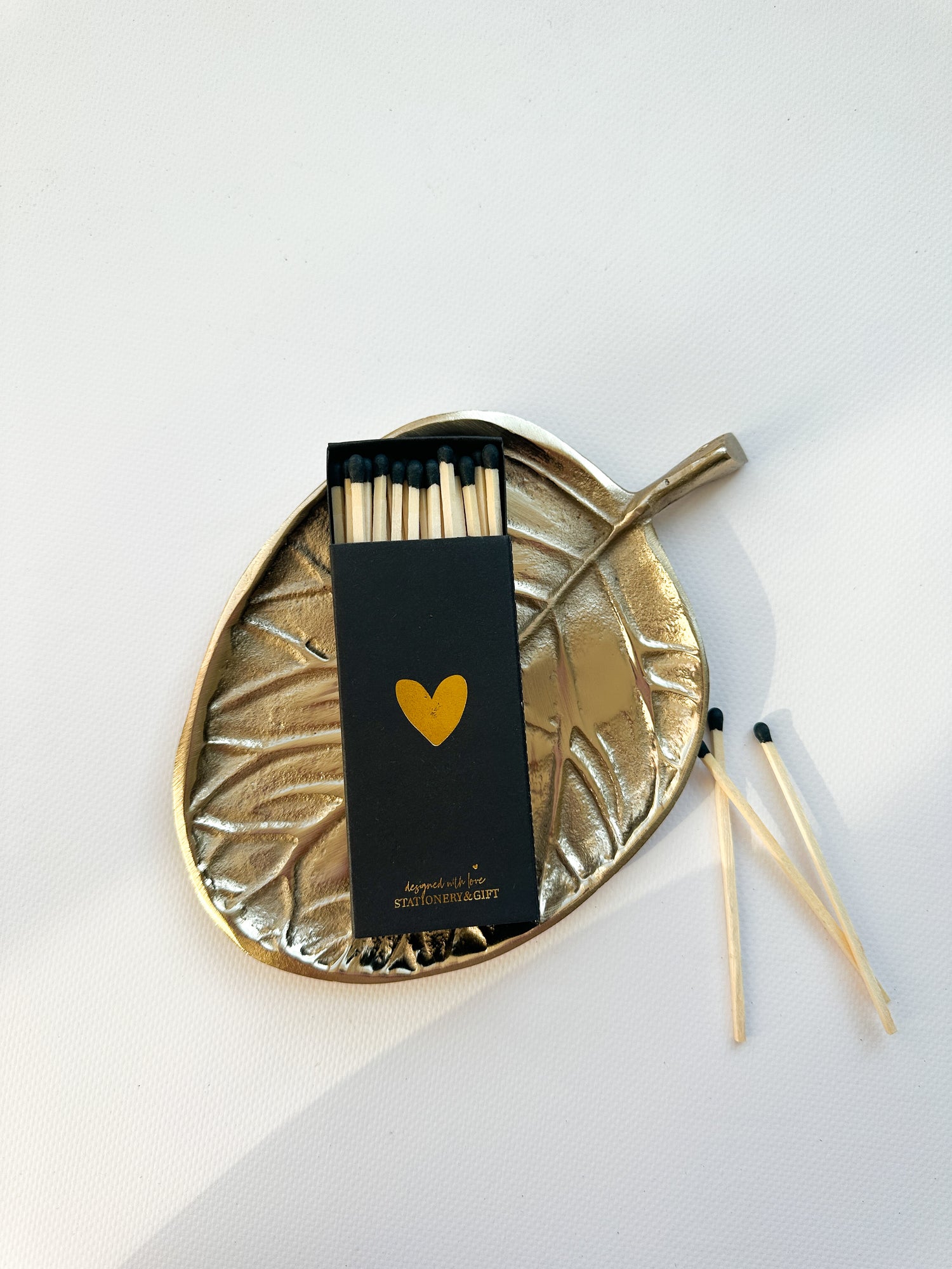 Matchsticks | And heart of GOLD | 6x11.5x2cm| per 6 pieces