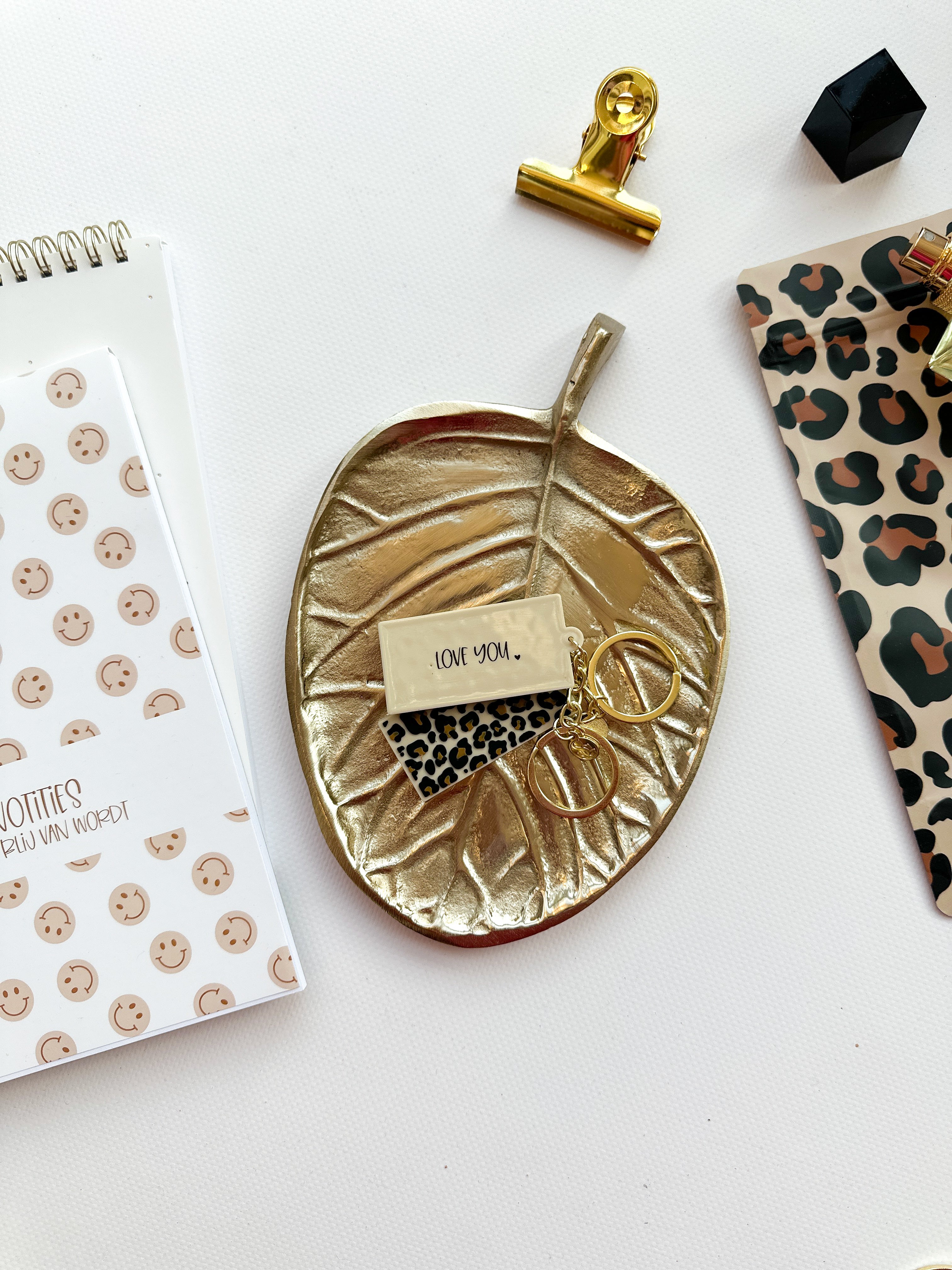 Keyring | Leopard | Love you | per 6 pieces