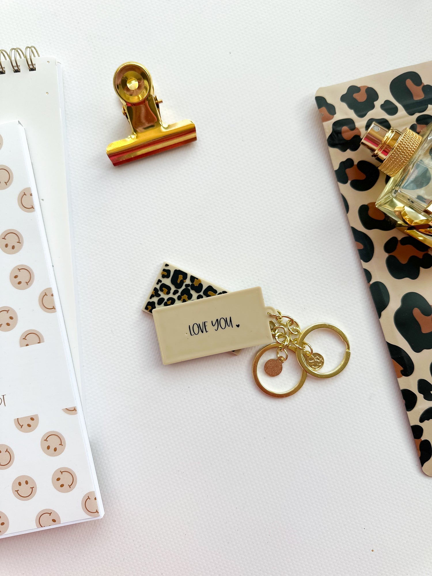 Keyring | Leopard | Love you | per 6 pieces