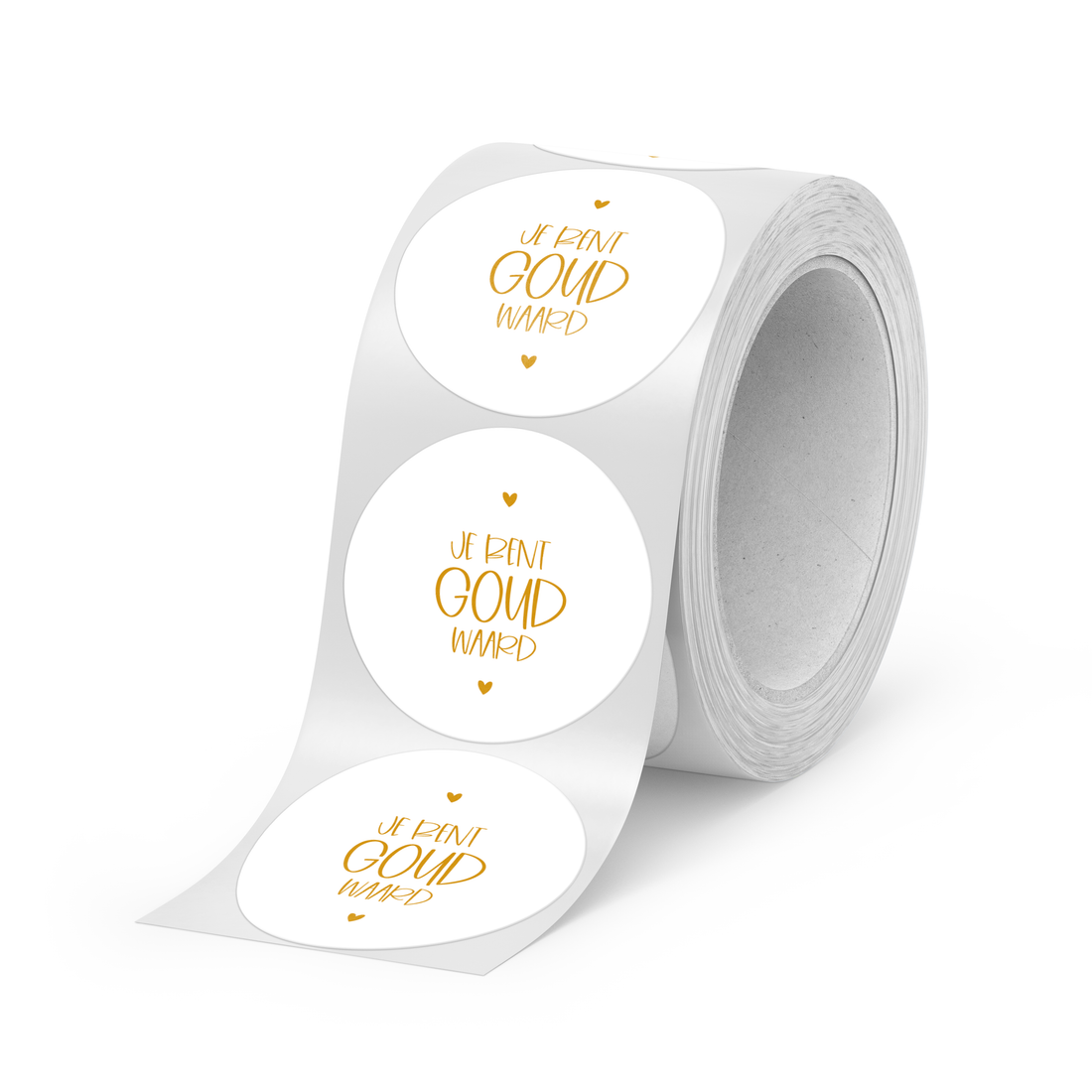 D O O S || Stickers | 500 stuks | Je bent goud waard!  | Wit