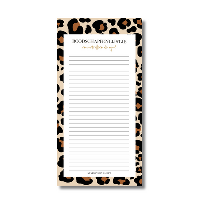 Notepad | Pink Leopard Notes per 6 pieces