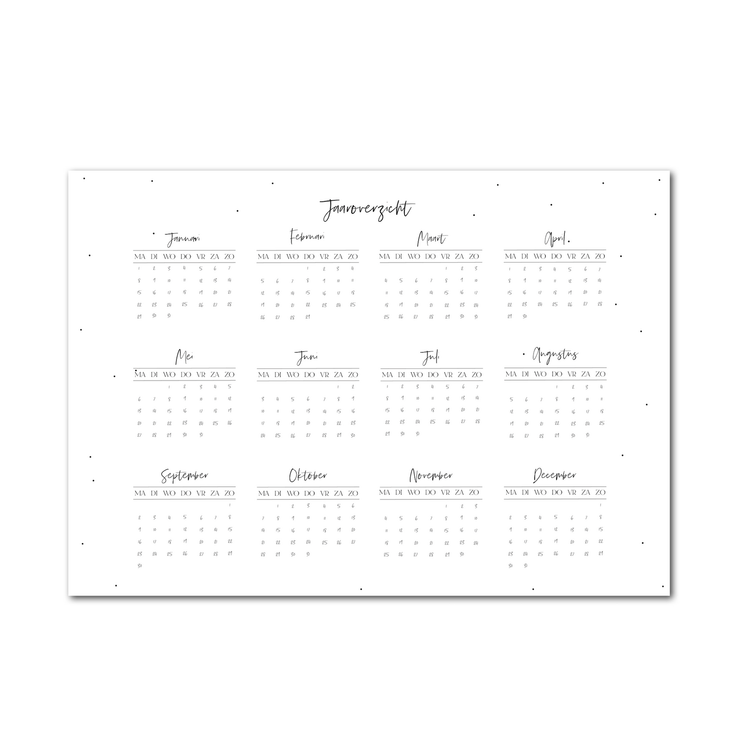 Familieplanner 2024 | Per 3 stuks