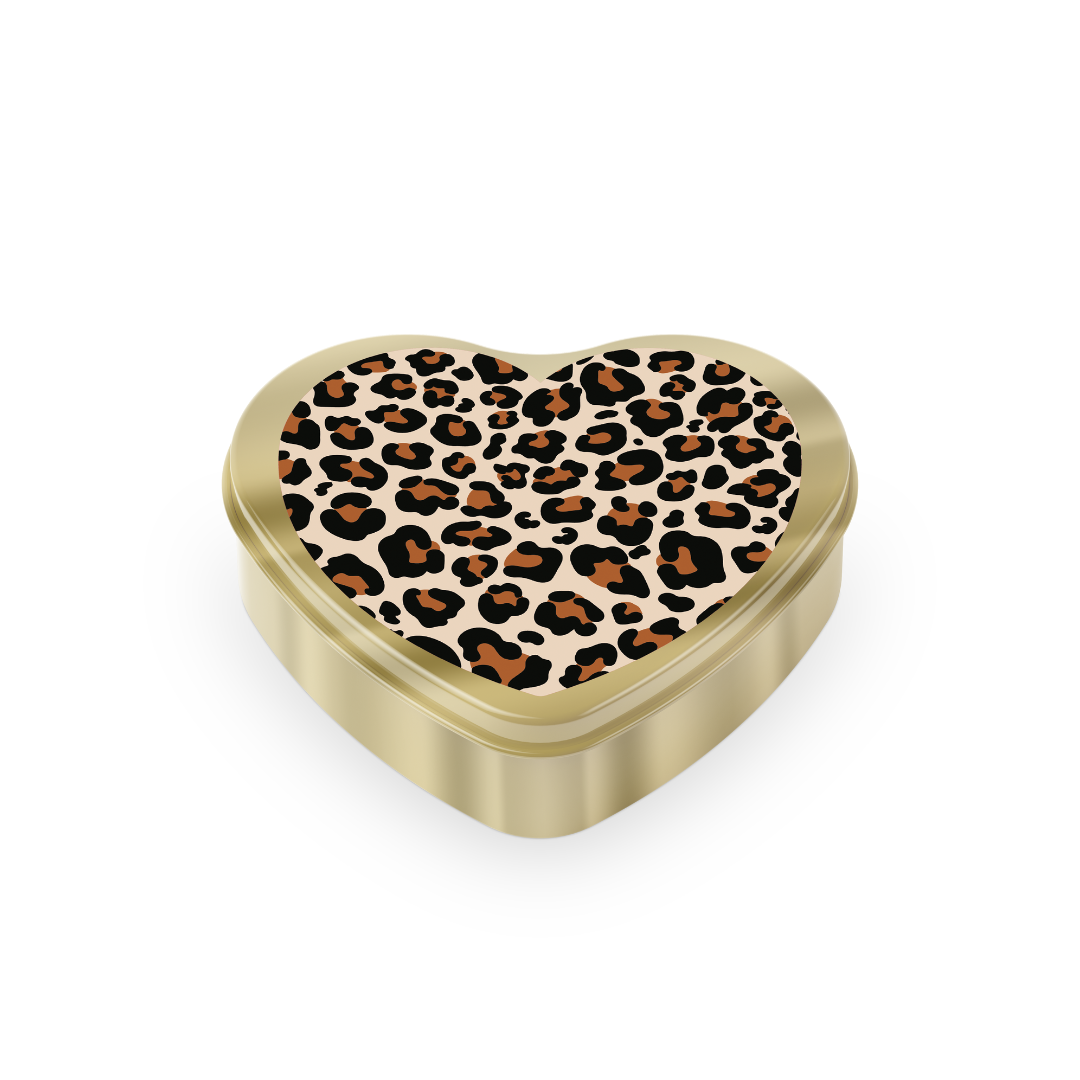 Gouden Hart | Leopard | per 6 stuks