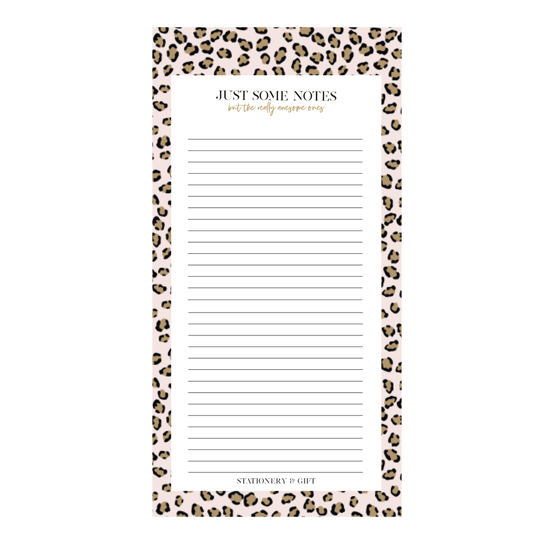 Notitieblok  | Pink Leopard Notes per 6 stuks