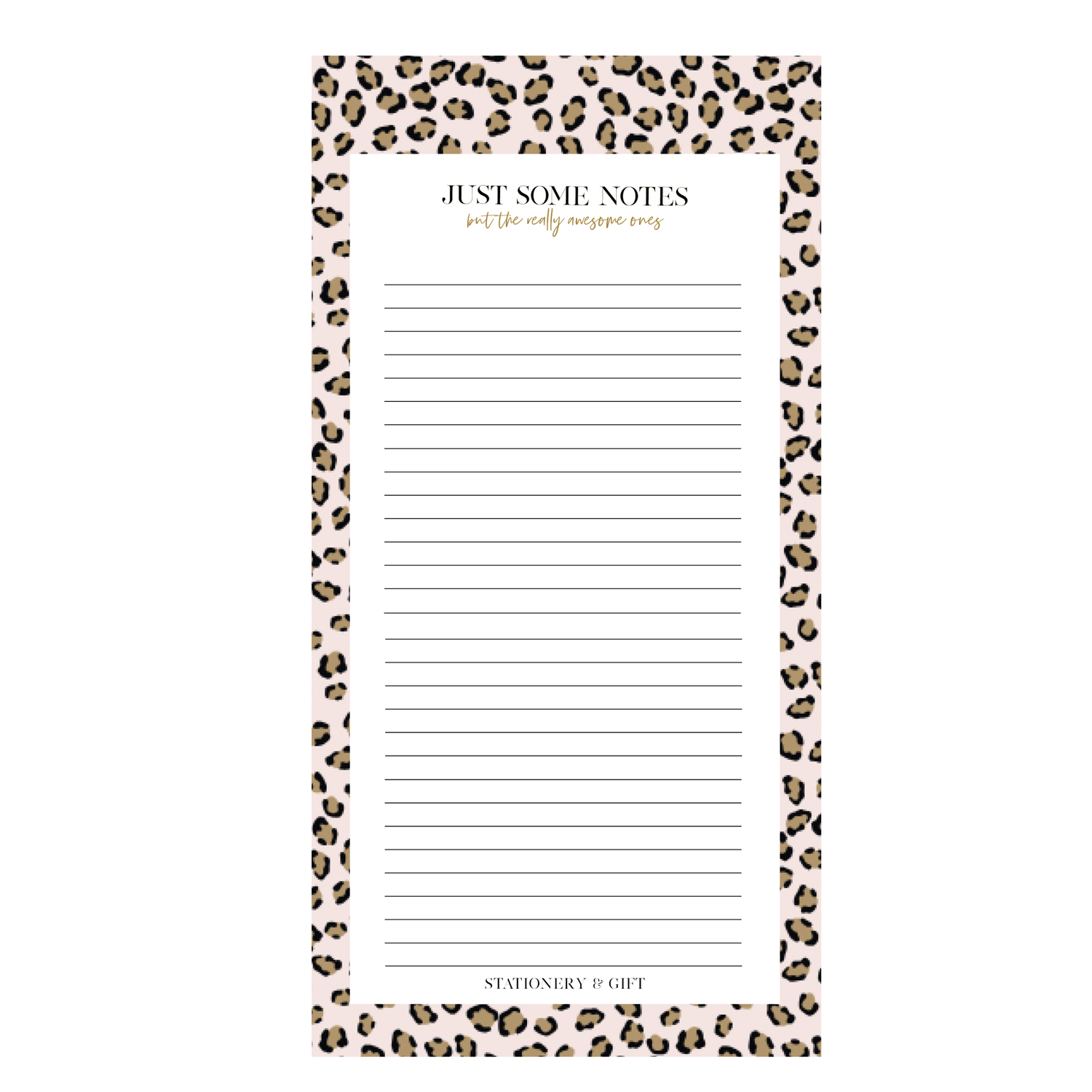 Notepad | Pink Leopard Notes per 6 pieces