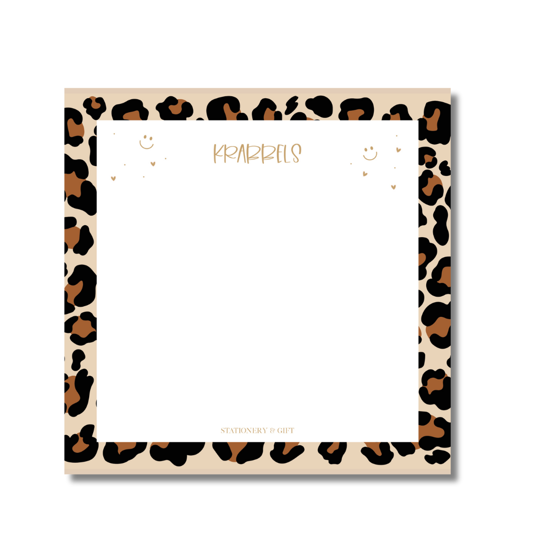 Notitieblok  | Leopard per 6 stuks