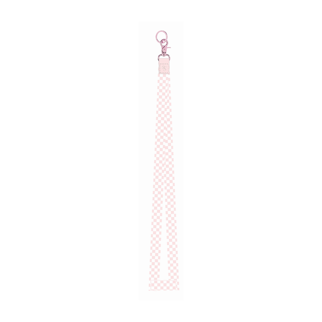 Lanyard | Roze Checkers | per 6 stuks