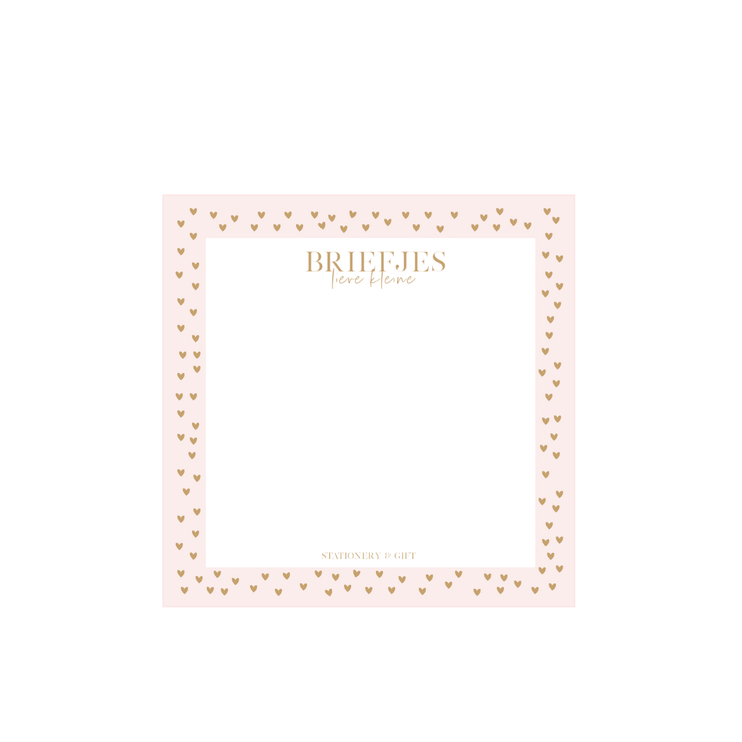 Notepad | Smile Pink &amp;amp; Brown per 6 pieces