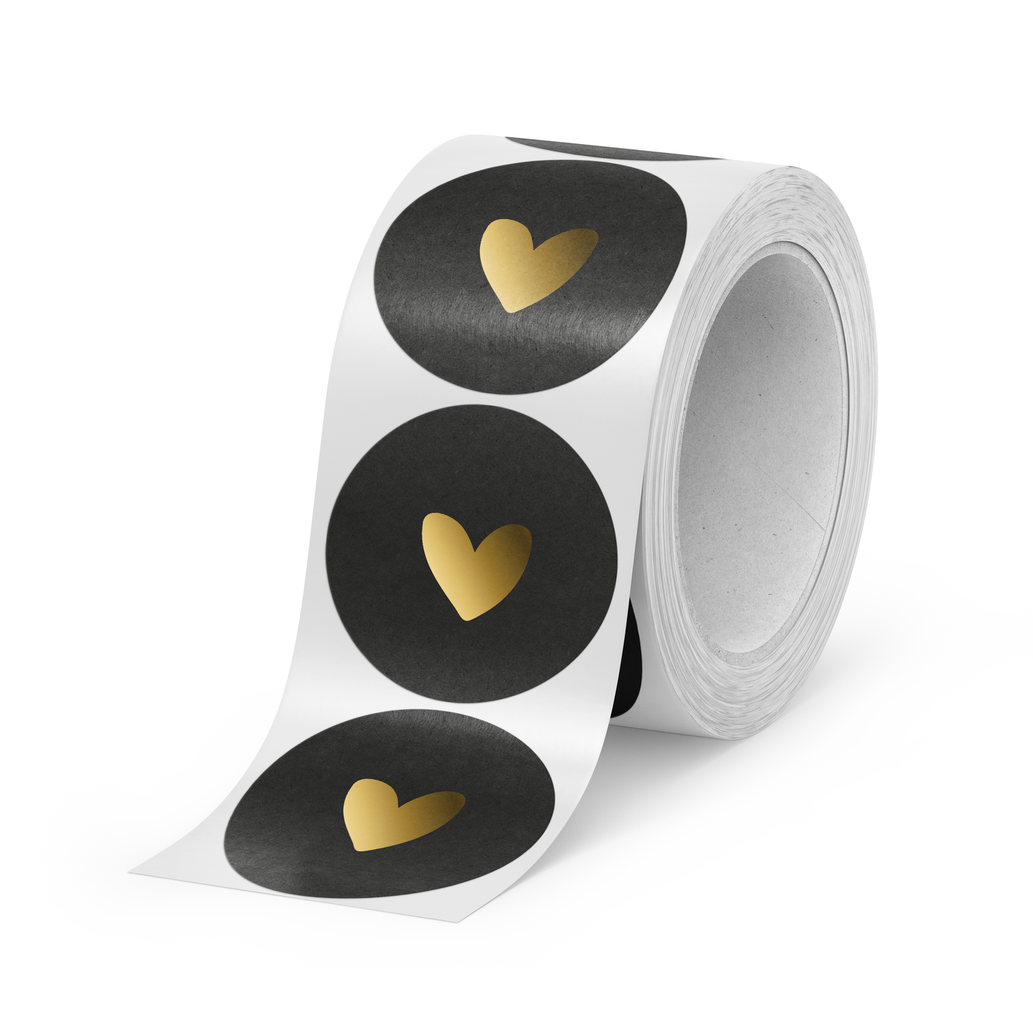 D O O S || Stickers | 500 stuks | Zwart &amp; Gouden hartje