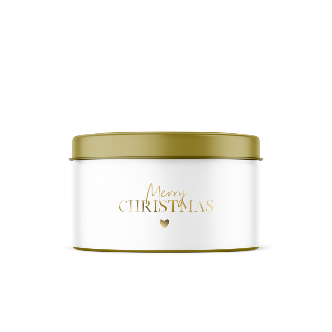 Canned scented candle | Christmas Tree with gold foil per 6 pieces