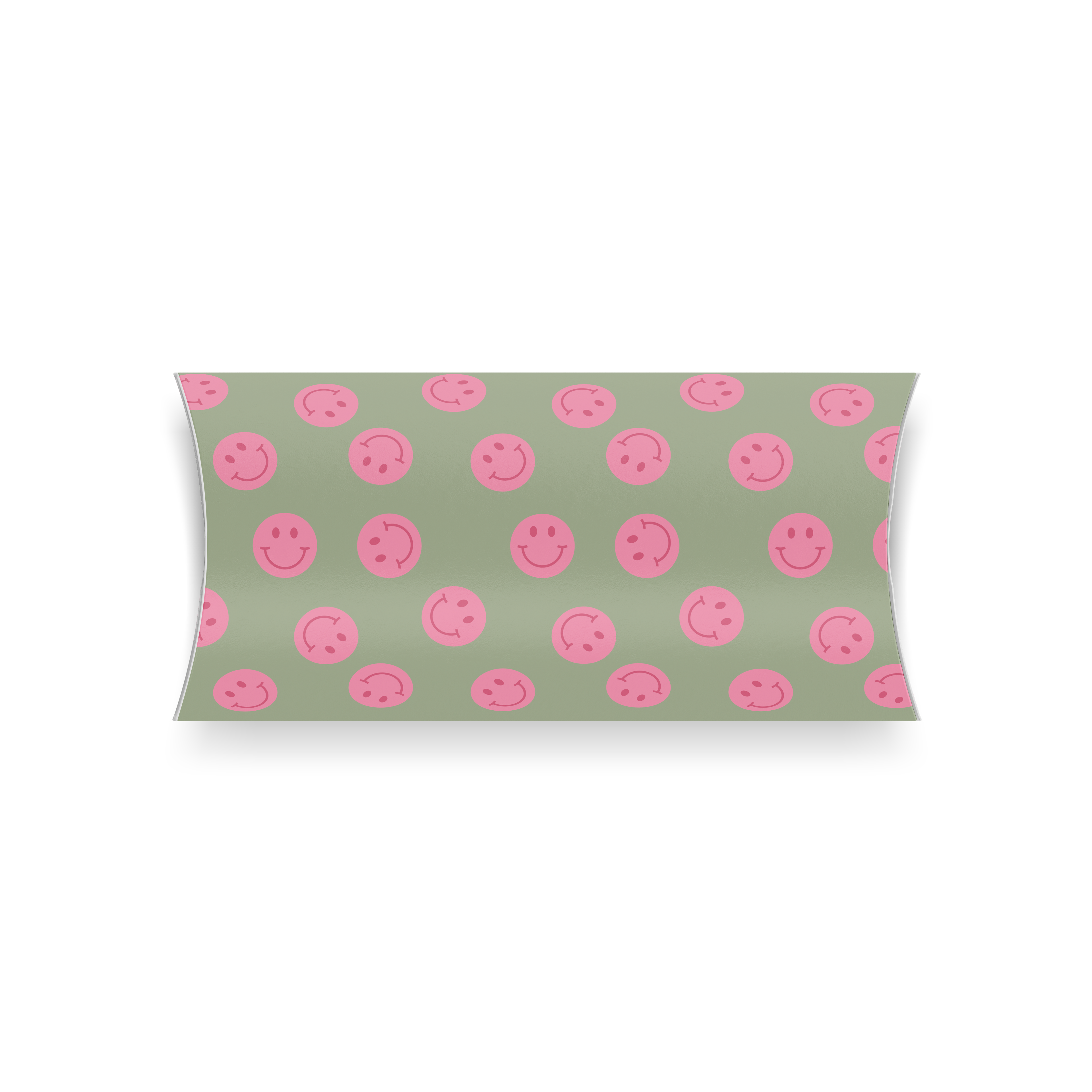 Cadeaudoosje  | Groen &amp; Roze Smiley per 6 stuks