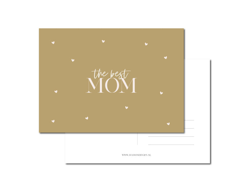 Map | The best mom | Brown per 6 pieces