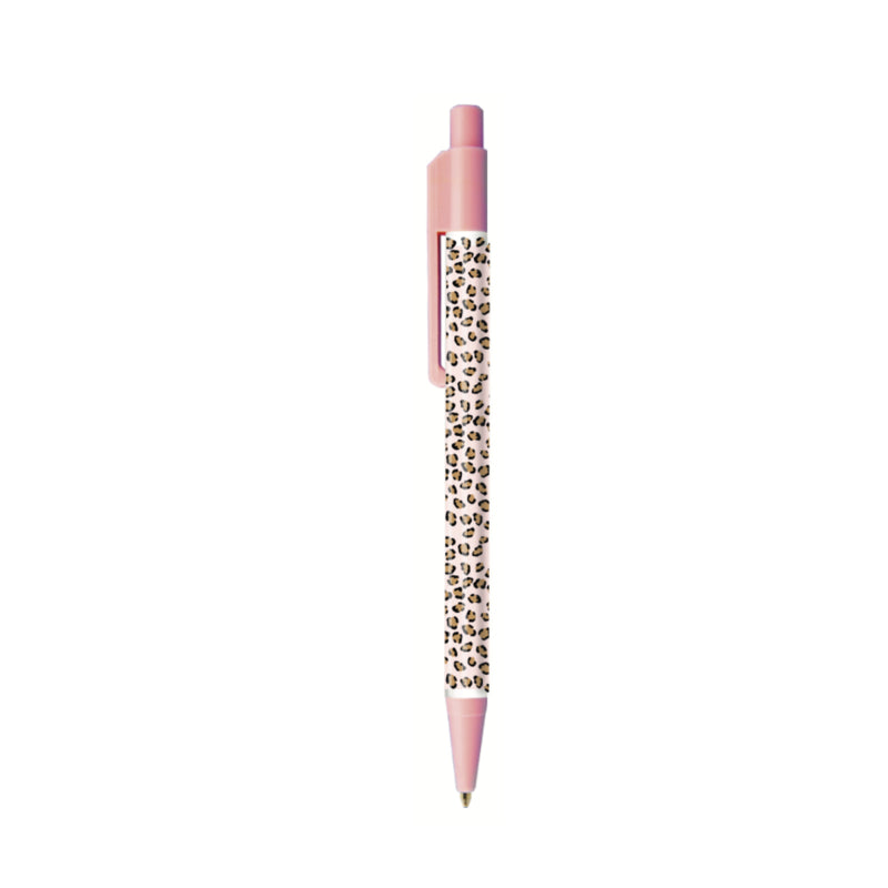Pen | Pink Leopard per 6 stuks