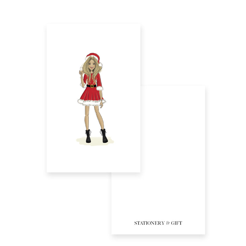 Minikaart | Santa baby per 6 stuks