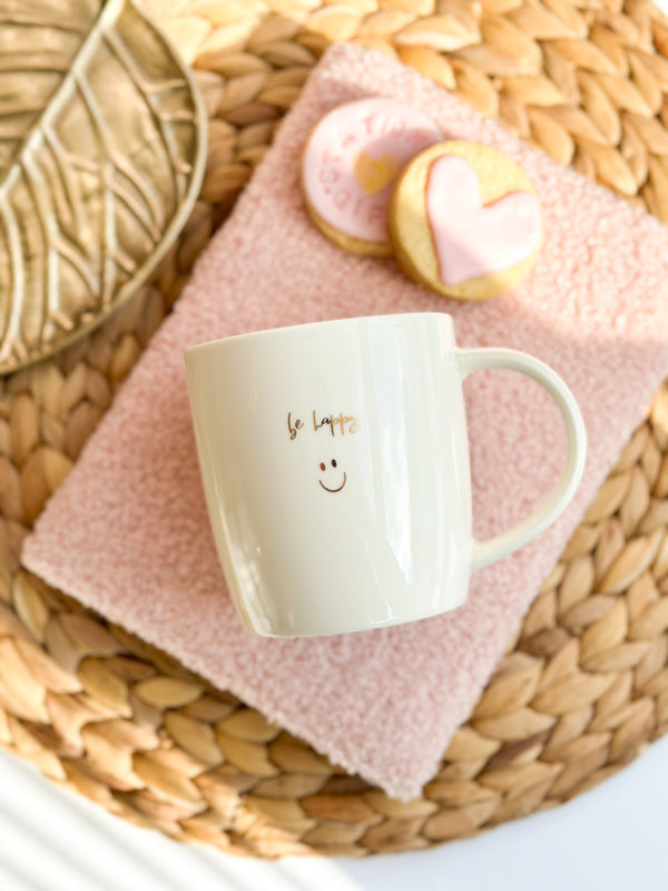 Tea Mug | be happy | Per 6 pieces