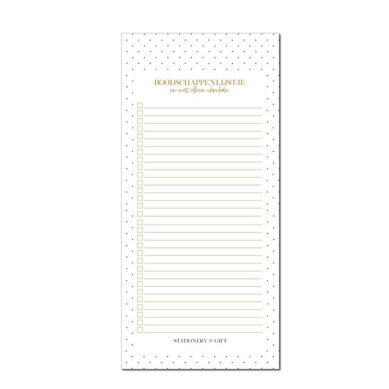 Notepad | Shopping list DOTS per 6 pieces