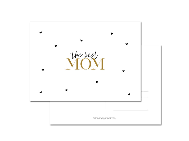 Kaart | The best mom per 6 stuks