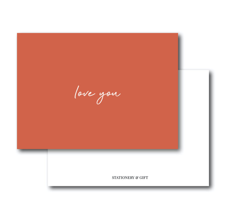 Mini Kaart | Love you per 6 stuks
