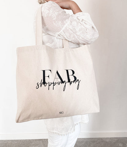 Katoenen Tas | FAB shopping bag per 3 stuks