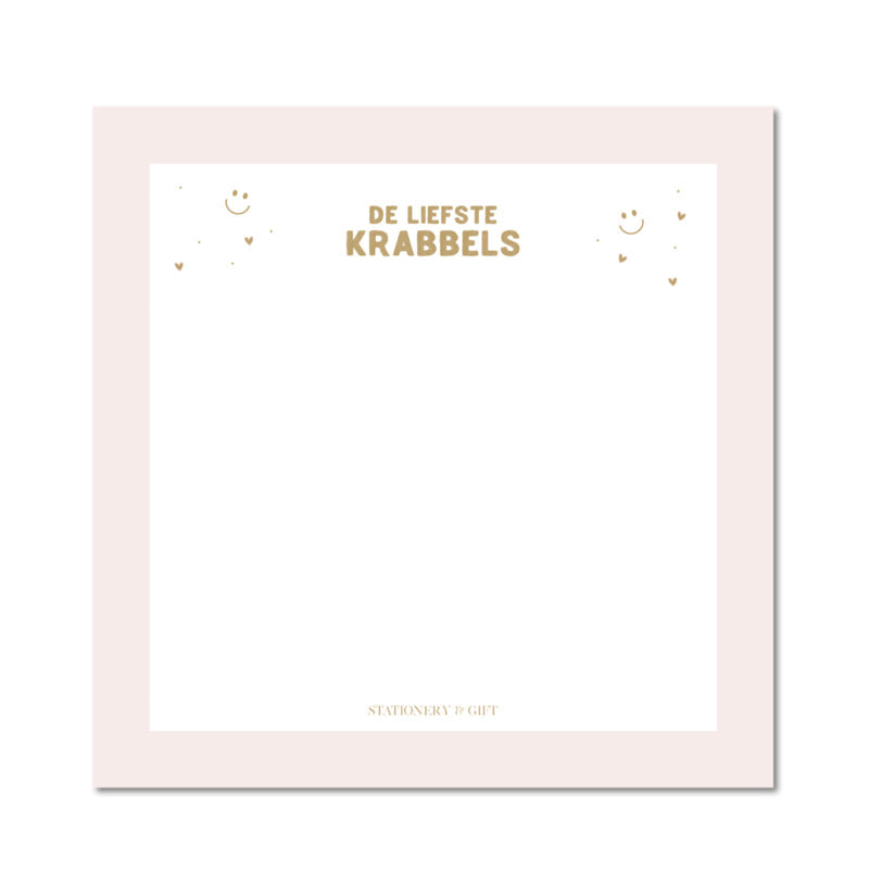 Notepad square | the sweetest Doodles per 6 pieces