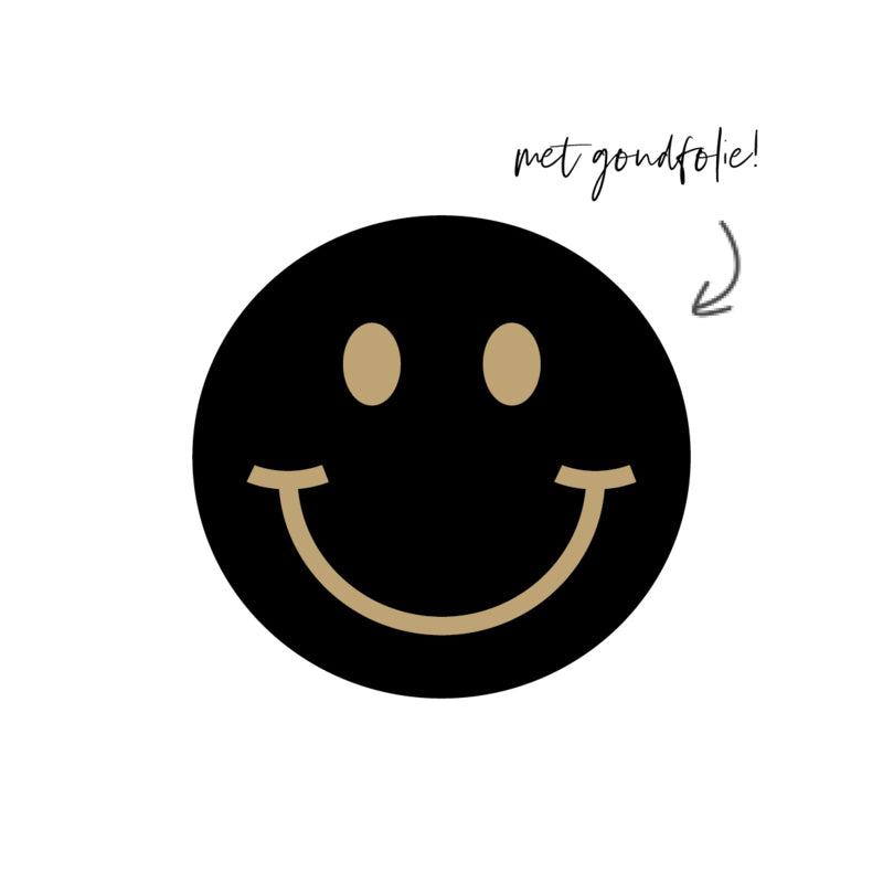 D O O S || Stickers | 500 stuks | Smiley Zwart