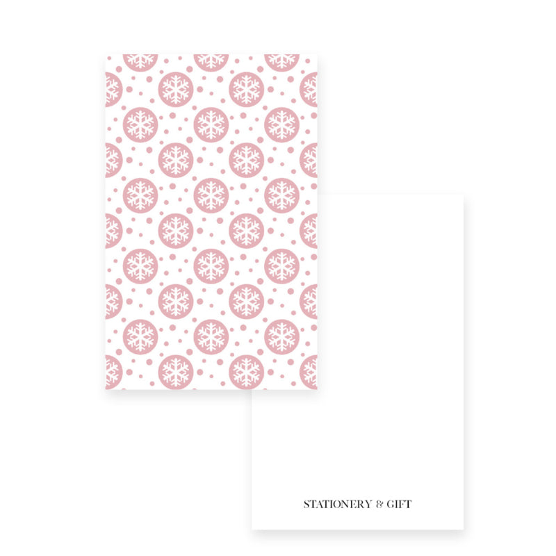 Minikaart | Snowy Sweet Pink per 6 stuks