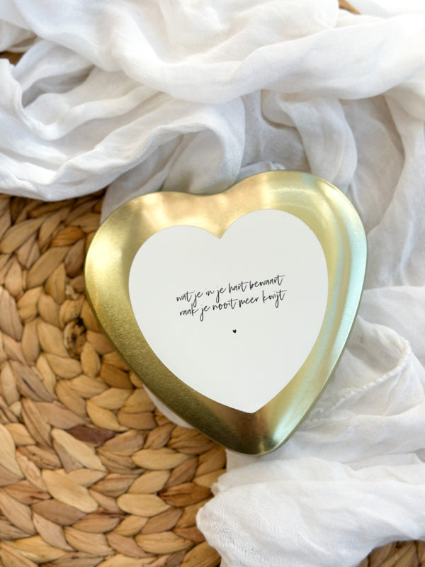 Goldenes Herz mit den leckersten Süßigkeiten | Was Sie in Ihrem Herzen behalten... pro 6 Stück